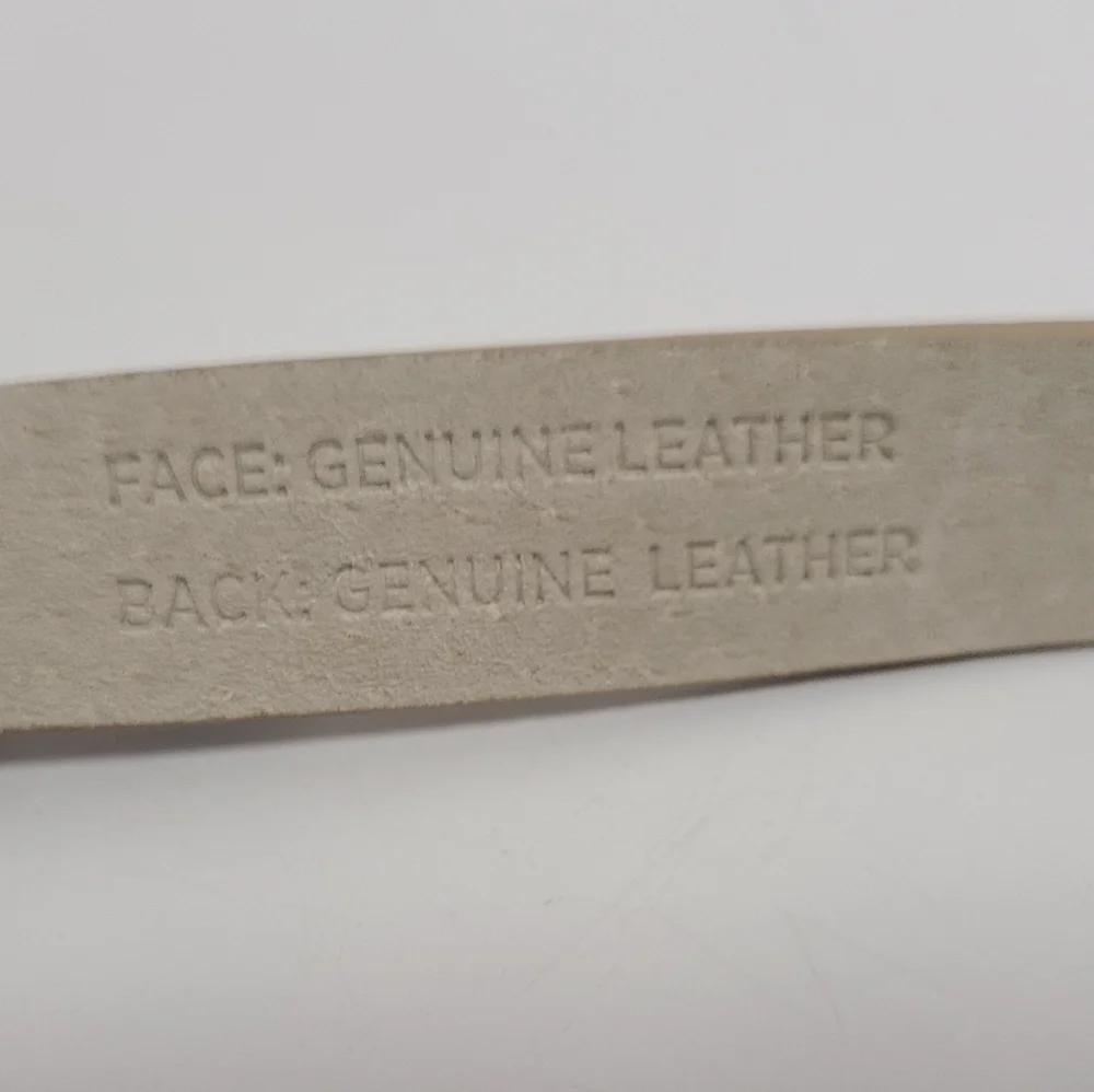 WHBM Genuine Leather Skinny Belt Sz M Snakeskin Embossed